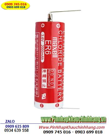 Maxell ER6; Pin nuôi nguồn PLC Maxell ER6 lithium 3.6v AA 2000mAh chính hãng _Xuất xứ Nhật